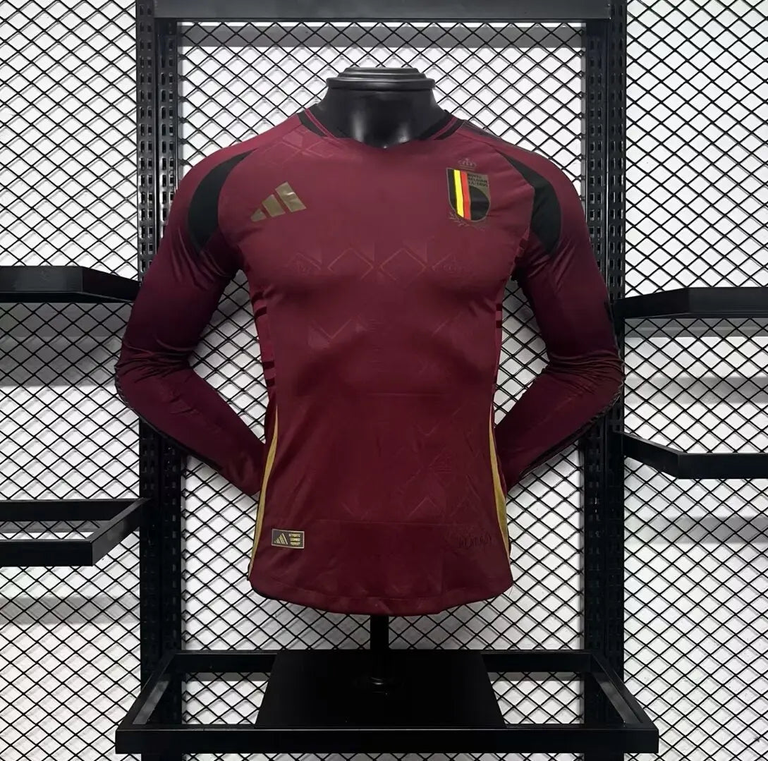 MAILLOT BELGIQUE DOMICILE 2024/2025 VERSION MANCHES LONGUES