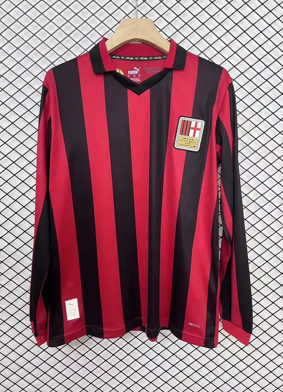 MAILLOT AC MILAN 2024/2025 VERSION MANCHES LONGUES