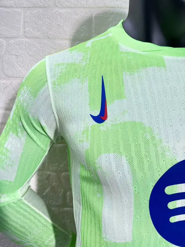 MAILLOT BARCELONE EXTÉRIEUR 2024/2025 VERSION MANCHES LONGUES