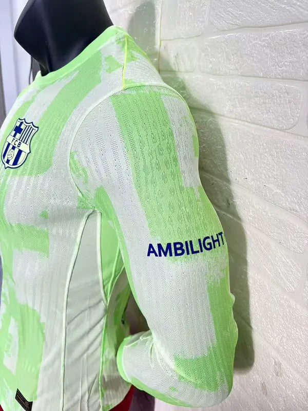 MAILLOT BARCELONE EXTÉRIEUR 2024/2025 VERSION MANCHES LONGUES